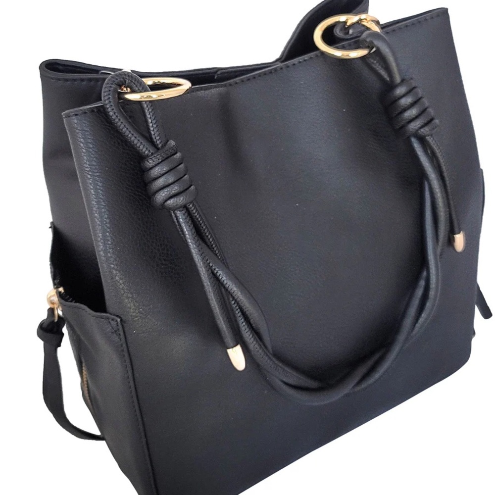 Calin Collection Braided Handle Crossbody/Handbag